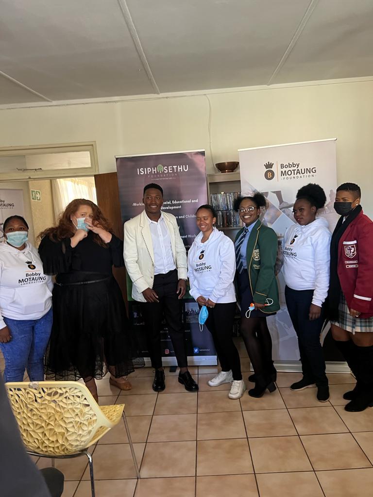Isiphosethu Foundation Members collaborating in Bobby Motaung Foundation